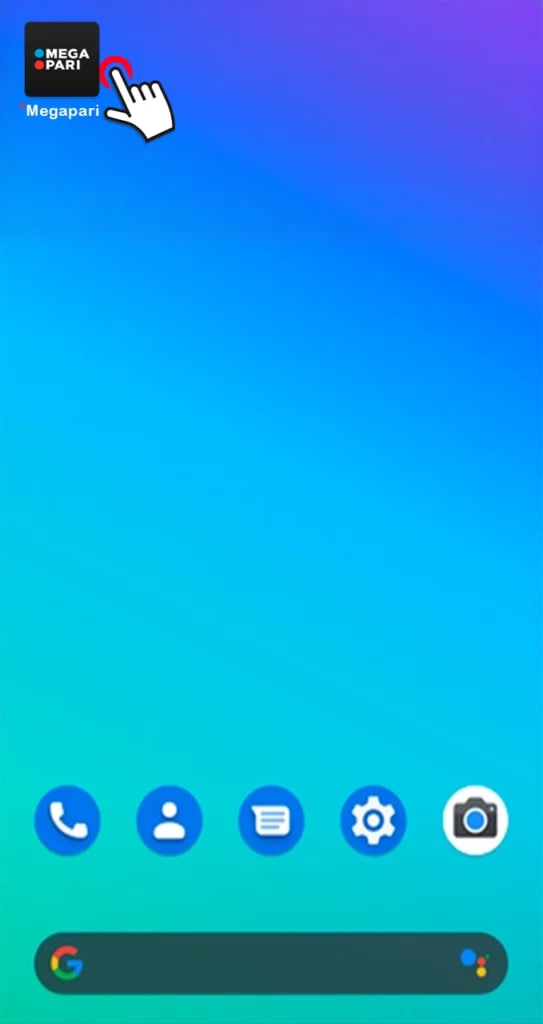 Abrir o MegaPari APK após a instalação